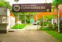 Entrada do Parque Estadual Cunhambebe, na Costa Verde