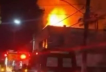 Incêndio na Policlínica do SASE mobilizou bombeiros e assustou moradores do Centro de Itaguaí na madrugada deste sábado (23).
