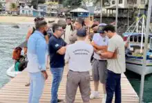 Equipes da Prefeitura de Mangaratiba e da Marinha do Brasil
